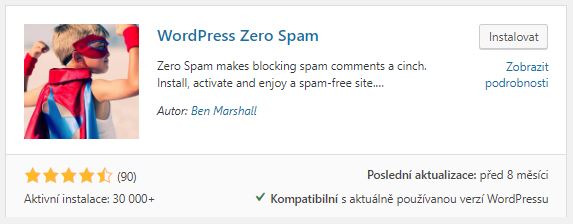 WordPress zero spam plugin